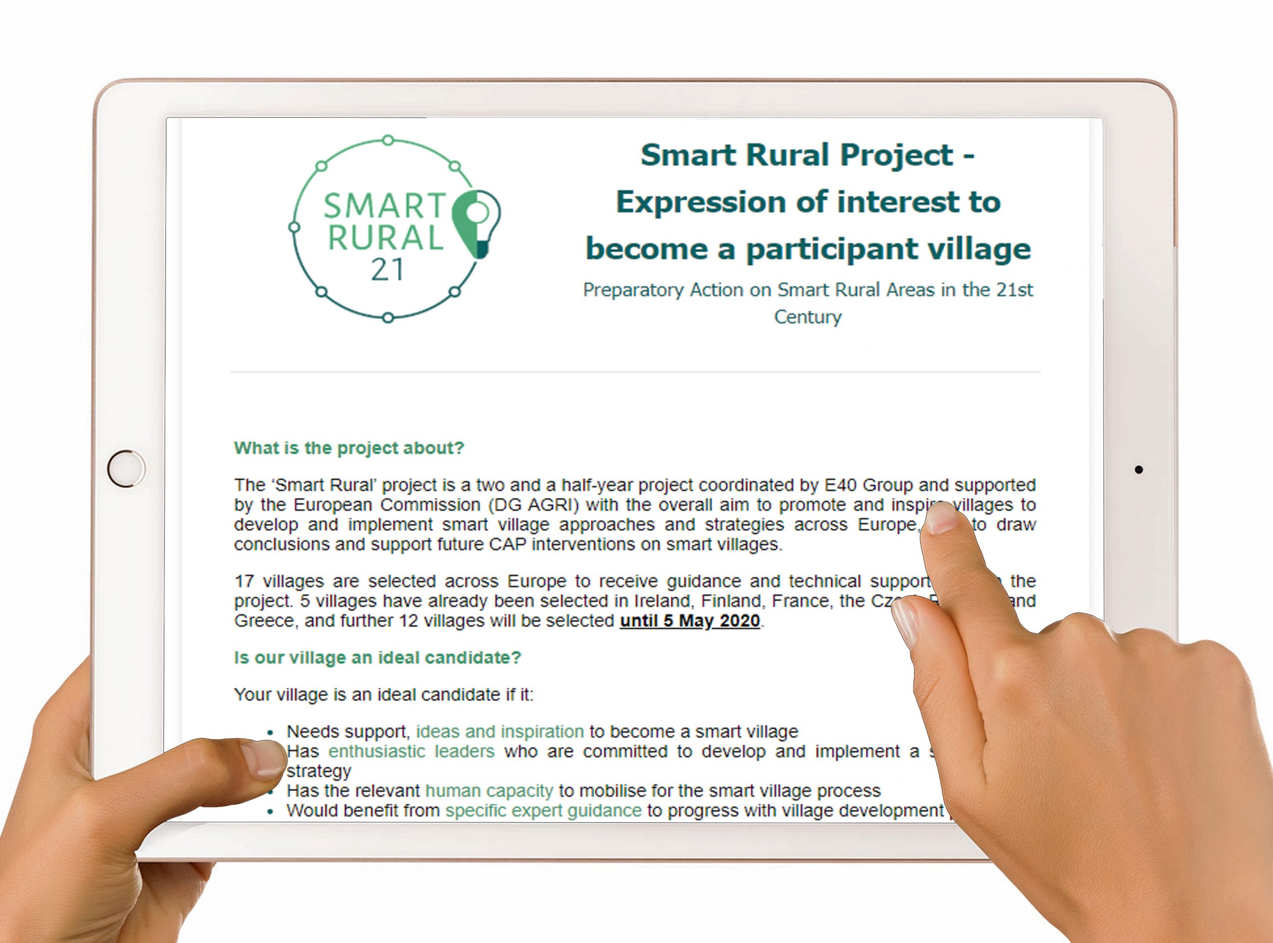 Smart Rural Project:   Expression of Interest to become a Participant Village/Rural Town